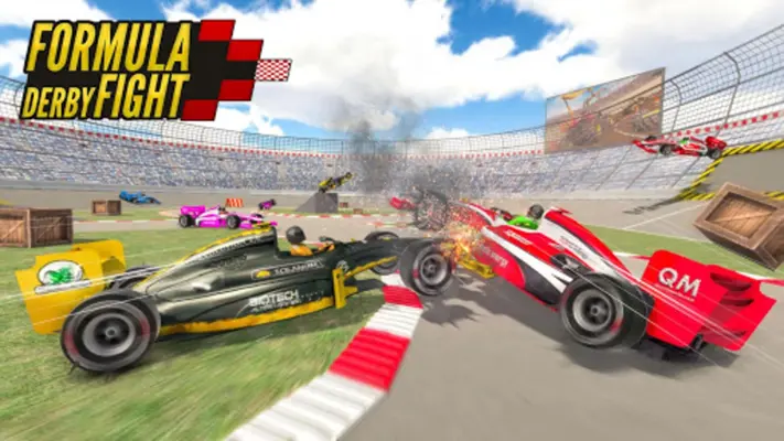 Formula Car Crash Derby  Demolish Car Games 2020 android App screenshot 4